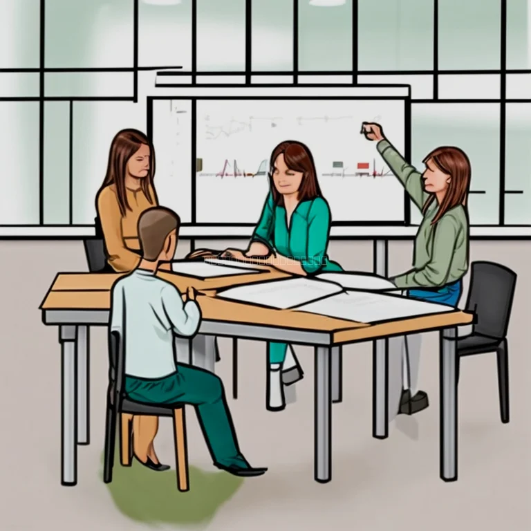 Teilnehmende bei einer Wirtschaftssimulation